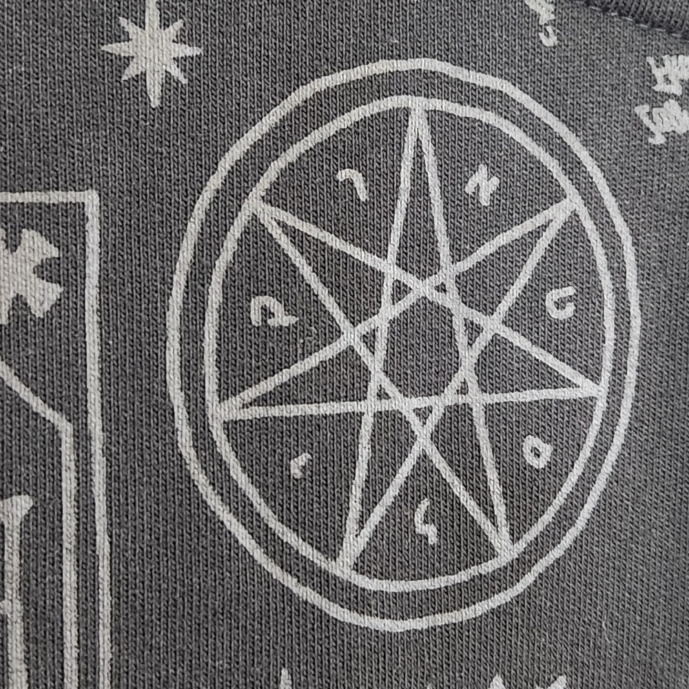 Killstar Dress Womens Small Goth Emo Punk Mini Ribbed Occult Graphic Print - Picture 7 of 16